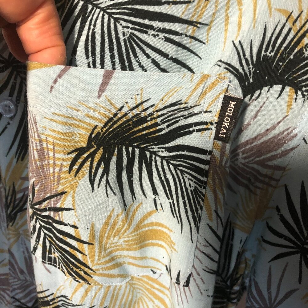 Molokai Surf Company Men Greenery In Teal Print, … - image 7